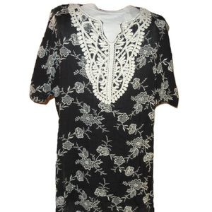 Christian Caliendo Women's Black Top Size XL